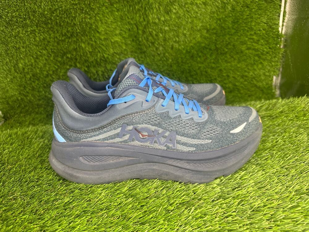 Hoka One One Bondi 9 1162011-FDNV Athletic Sneaker Men's 10D Blue Knit Running